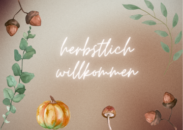 herbstlich willkommen